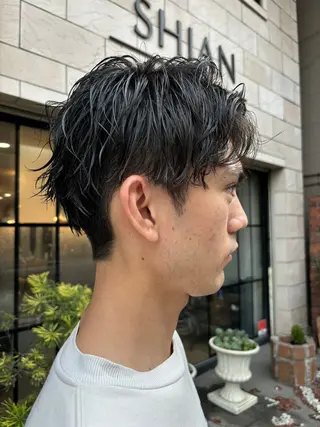 ショート パーマ メンズ 大人可愛い🧸 艶髪✨かおるのヘアスタイル