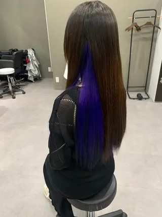 カラー 酸性ストレート 髪質改善のヘアスタイル