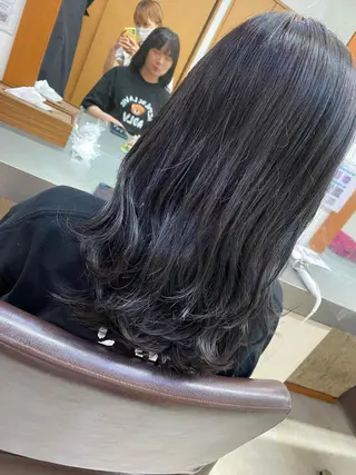 ミディアム カラー ブリーチカラー🫧 森　凪沙のヘアスタイル