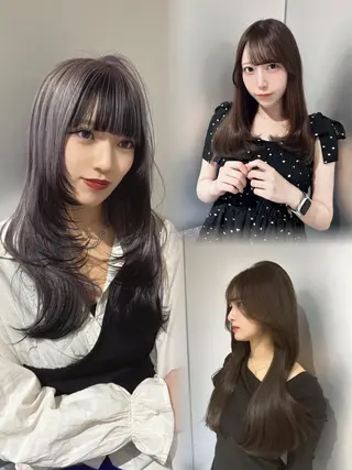 セミロング カラー レイヤー×艶髪特化 マネージャー安藤光司のヘアスタイル