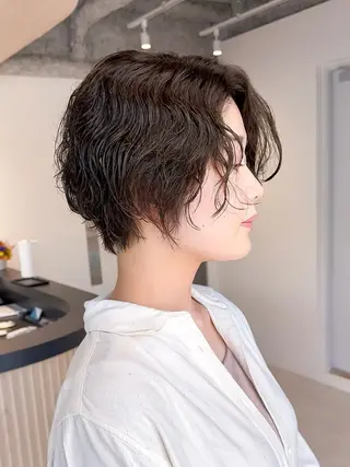 ショート SNSモニター募集！ くせ毛特化/大村のヘアスタイル