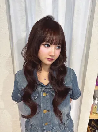 ロング maho/ブリーチ ミルクティー四条大宮のヘアスタイル
