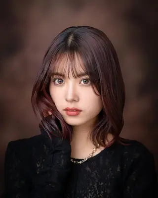 ミディアム カラー パーマ 松尾 泰伸のヘアスタイル