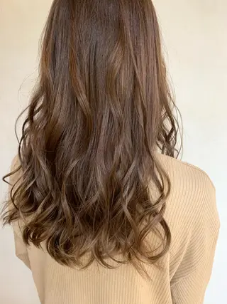 ロング カラー クニモトハルナ ボブ/柔らかカラーのヘアスタイル