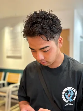 メンズ ☁️RIKA☁️ @ri2_____bのヘアスタイル