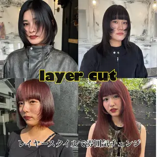 ミディアム comeghead 琴音のヘアスタイル