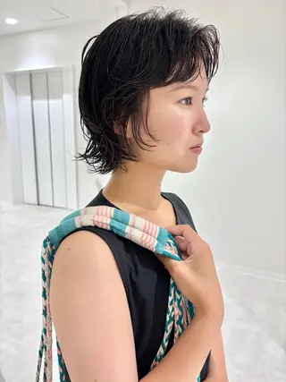 ショート カラー パーマ 🌿ショート🌿 パーマ🌿淳平のヘアスタイル