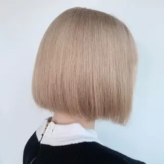 ショート カラー ✅ケアブリーチ✅ トヨオカ ノブヒデのヘアスタイル