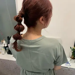 カラー ヘアアレンジ MARU パーマ/レイヤーのヘアスタイル