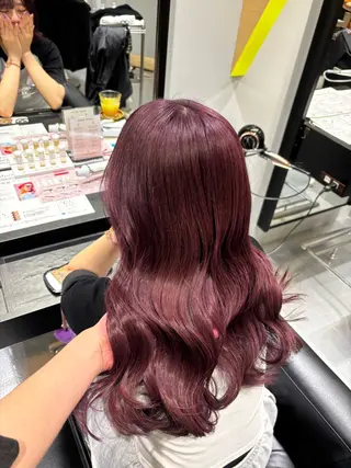セミロング カラー 森田 葵葉のヘアスタイル