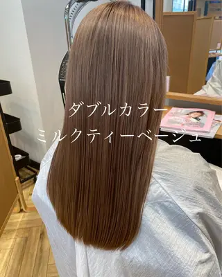 ロング カラー ハイトーン/カラー/ 用賀/稲若健太郎のヘアスタイル