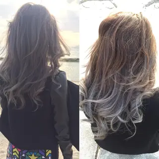 ロング カラー 古川 喜延のヘアスタイル