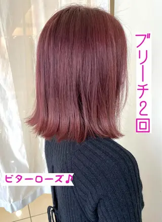 ミディアム 美髪矯正・レイヤー 倉友哉のヘアスタイル