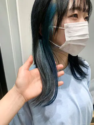 ミディアム カラー ヘアアレンジ yuka .のヘアスタイル