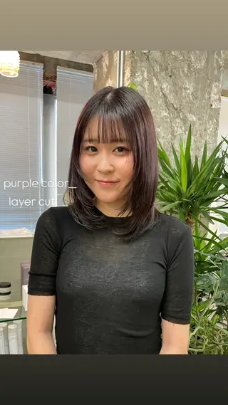 ミディアム ミズタ マイのヘアスタイル