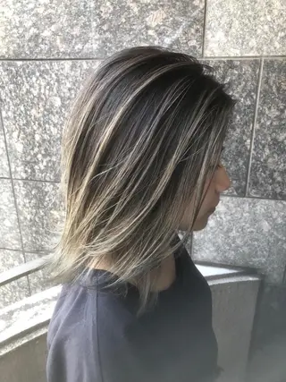 ミディアム カラーアンドケアリタ kitamuuuのヘアスタイル