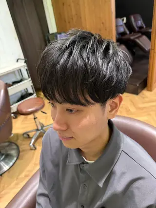 ショート メンズ 溝口 槙里也のヘアスタイル