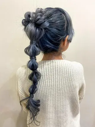 ロング ヘアアレンジ ワタナベ リリコのヘアスタイル