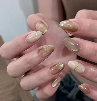 ネイル By moonネイル 🌷ワンホン/韓国風のネイルデザイン