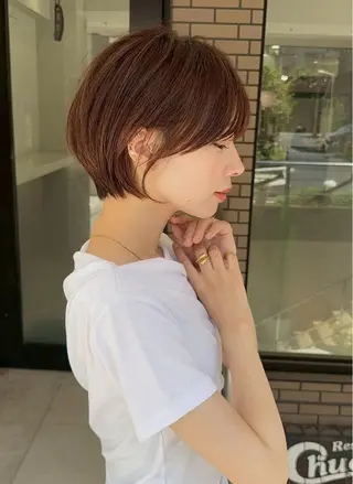 ショート カラー 縮毛矯正 特化生田のヘアスタイル