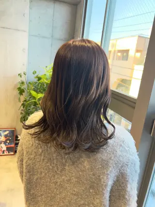 カラー 柔め透明感血色カラー 暖色/レイヤー/ゆいのヘアスタイル