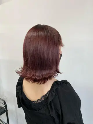 ミディアム カラー ヘアアレンジ TRU Shino🦋のマツエク・マツパデザイン