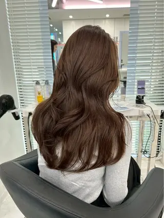 ロング カラー 🍀透明感ブラウン sakura🍀のヘアスタイル