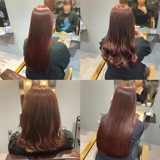 ロング カラー Mimi🎀ブリーチ なし透明感 Ｗカラーのヘアスタイル