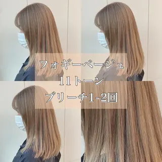ロング カラー ヘアアレンジ トレンドモテカラー 🩷色落ちまで可愛くのヘアスタイル