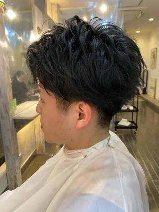 ショート メンズ 範馬 勇次郎のヘアスタイル