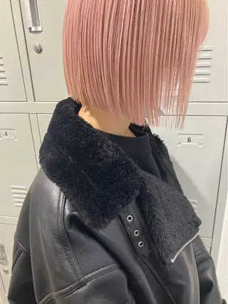 ミディアム WARP/縮毛矯正 山野辺のヘアスタイル