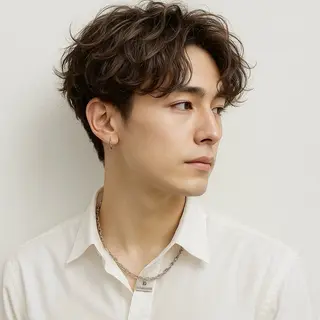 ショート パーマ 【nui 茨木】 清水優のヘアスタイル