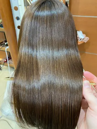 ロング コテ巻き風パーマ/ 髪質改善/河島恭平のヘアスタイル