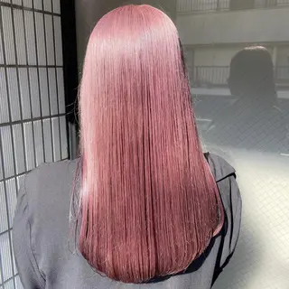 カラー セミロング 🤍透明感カラー🤍 似合わせ🤍AINEのヘアスタイル