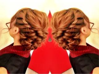 セミロング ヘアアレンジ 菊池 栄里奈のヘアスタイル