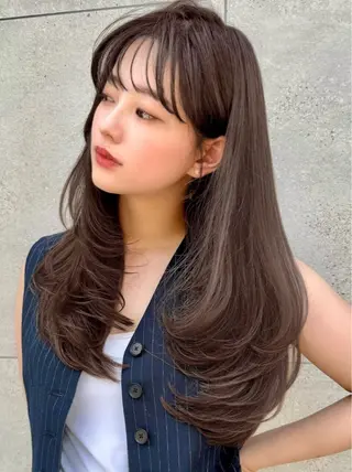 ロング カラー レイヤー/髪質改善 Lond ambreのヘアスタイル