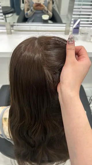 ロング カラー パーマ ヘアアレンジ メンズ キッズ 盛れ韓国ハイトーン 🎀Himari🎀のヘアスタイル