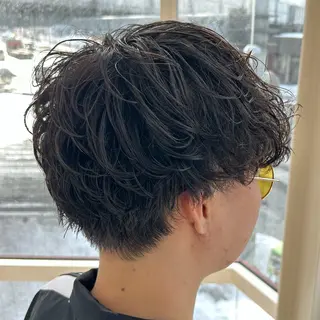 パーマ メンズ メンズパーマ/メンズ カット/たばたよしきのヘアスタイル