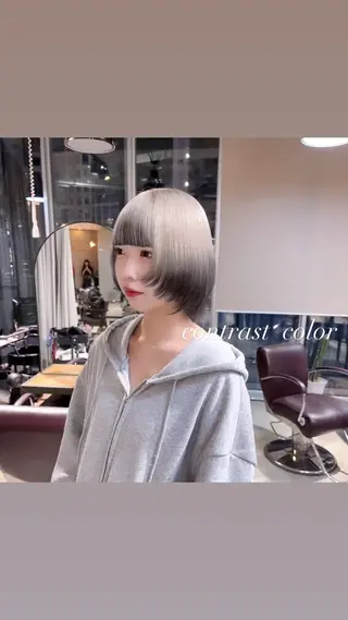 ショート カラー 💜ハイトーン💛 マジカルかいちゃんのヘアスタイル