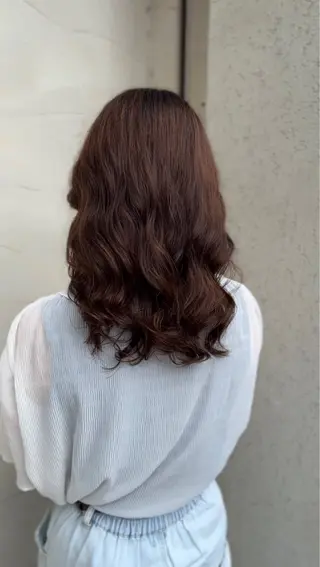 ミディアム パーマ 高橋 竜也のヘアスタイル