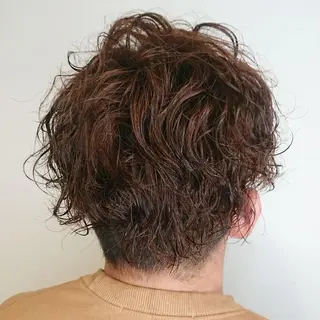 カラー パーマ ヘアアレンジ メンズ ブリーチ/ヘアケア/ 艶髪/イギチハルのヘアスタイル