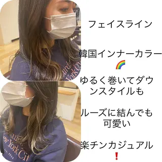 ミディアム パーソナルカラー lapiax阿部のヘアスタイル