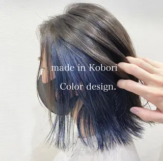 ショート カラー レイヤーカット/ 前髪顔周りカットのヘアスタイル