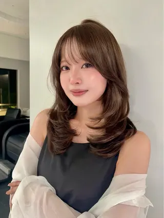 ミディアム カラー 内野   龍海 / レイヤーカットのヘアスタイル
