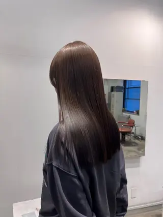 ロング パーマ ミタニ ナギサのヘアスタイル