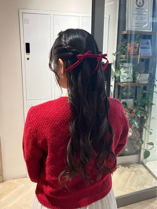 ヘアアレンジ 艶カラー/縮毛矯正/ アレンジ/akaneのヘアスタイル