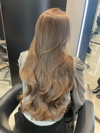 ロング 韓国✖️網紅🖤 パーマYURIYAのヘアスタイル