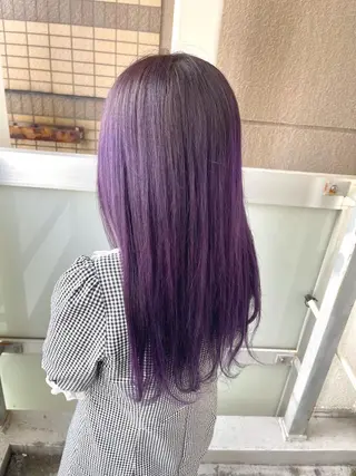 ロング カラー 岩谷/ブリーチ 🪽透明感カラーのヘアスタイル