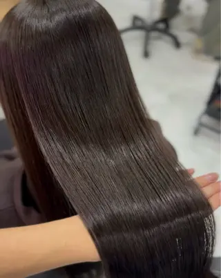 ロング カラー 髪質改善 艶髪矯正 エクステ かいり✂️のヘアスタイル