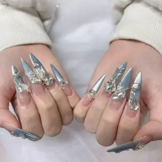 ロング Panda•z nailのネイルデザイン